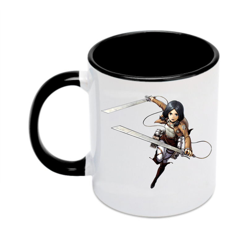 （画像用） 進撃の巨人 ミカサ·アッカーマン Attack on Titan Mikasa Ackerman カラーマグカップ