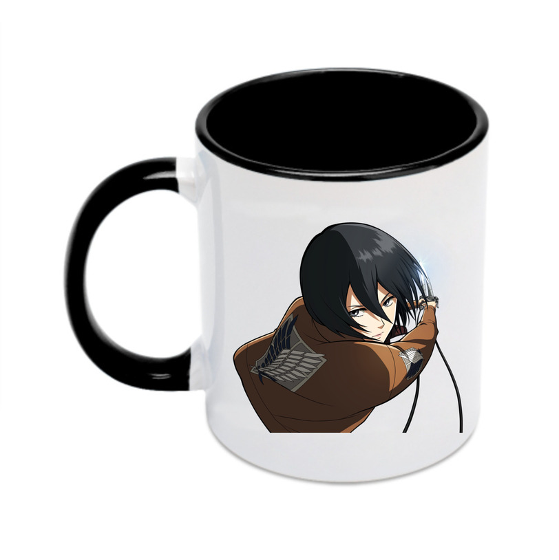 （画像用） 進撃の巨人 ミカサ·アッカーマン Attack on Titan Mikasa Ackerman カラーマグカップ