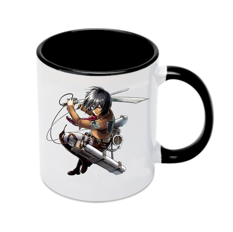 （画像用） 進撃の巨人 ミカサ·アッカーマン Attack on Titan Mikasa Ackerman カラーマグカップ