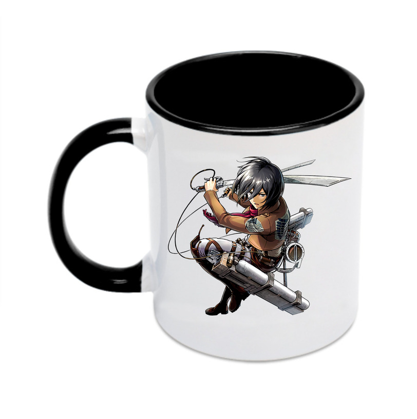 （画像用） 進撃の巨人 ミカサ·アッカーマン Attack on Titan Mikasa Ackerman カラーマグカップ