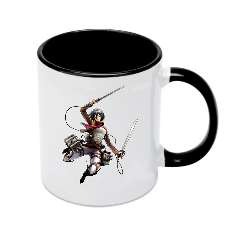 （画像用） 進撃の巨人 ミカサ·アッカーマン Attack on Titan Mikasa Ackerman カラーマグカップ