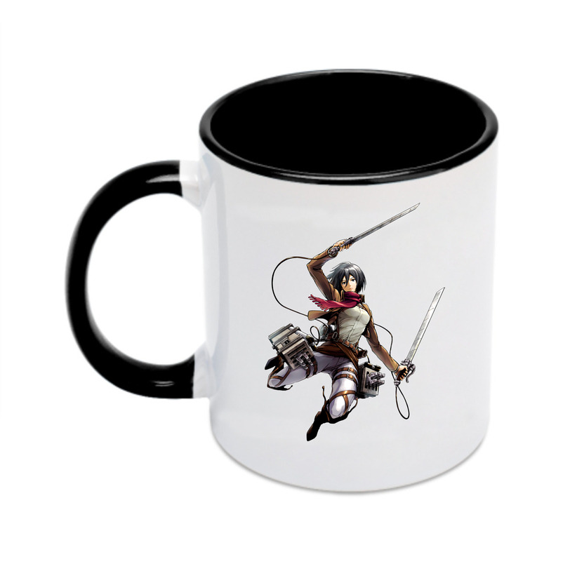 （画像用） 進撃の巨人 ミカサ·アッカーマン Attack on Titan Mikasa Ackerman カラーマグカップ