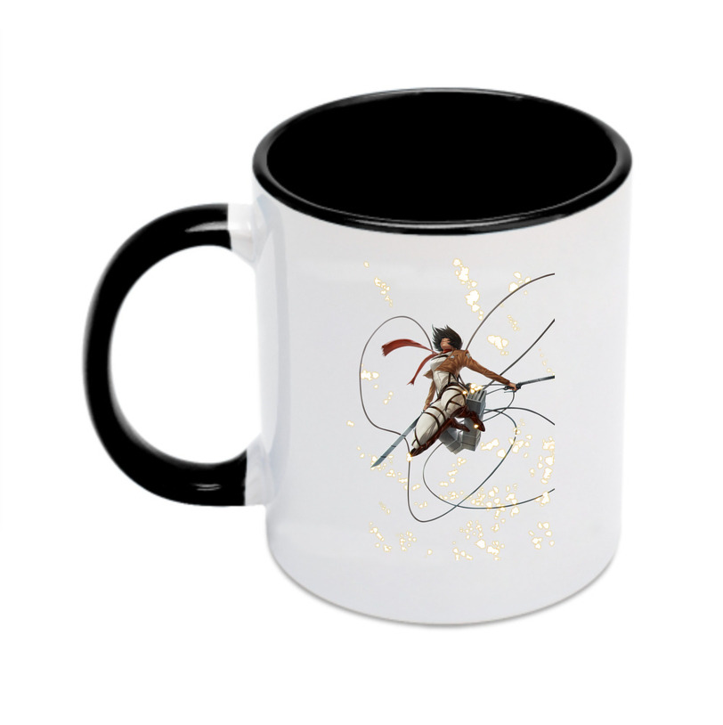 （画像用） 進撃の巨人 ミカサ·アッカーマン Attack on Titan Mikasa Ackerman カラーマグカップ