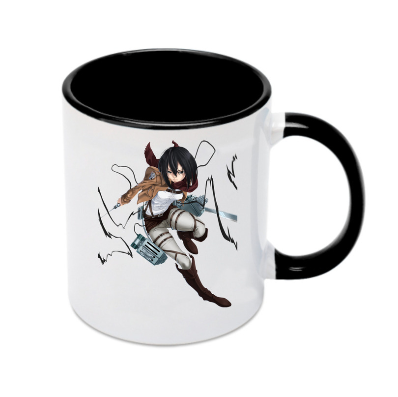 （画像用） 進撃の巨人 ミカサ·アッカーマン Attack on Titan Mikasa Ackerman カラーマグカップ