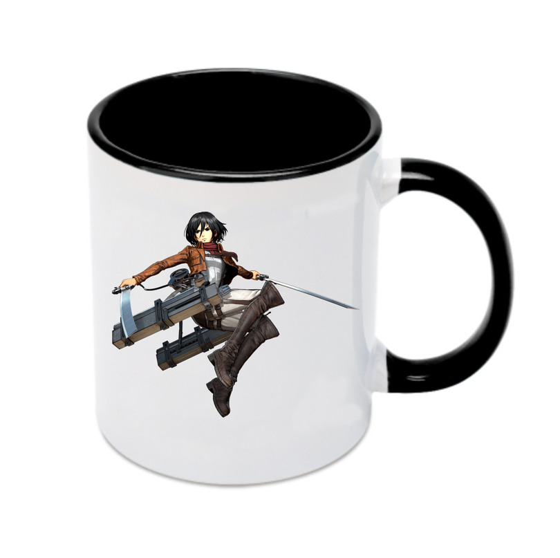 （画像用） 進撃の巨人 ミカサ·アッカーマン Attack on Titan Mikasa Ackerman カラーマグカップ