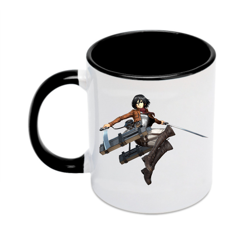 （画像用） 進撃の巨人 ミカサ·アッカーマン Attack on Titan Mikasa Ackerman カラーマグカップ