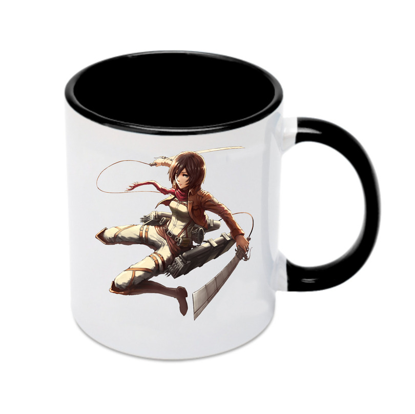（画像用） 進撃の巨人 ミカサ·アッカーマン Attack on Titan Mikasa Ackerman カラーマグカップ