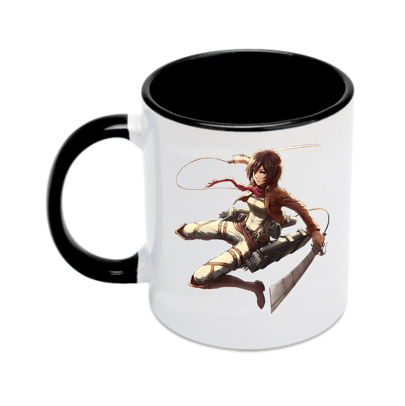 （画像用） 進撃の巨人 ミカサ·アッカーマン Attack on Titan Mikasa Ackerman カラーマグカップ
