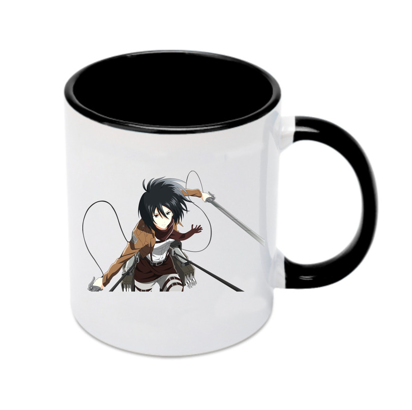（画像用） 進撃の巨人 ミカサ·アッカーマン Attack on Titan Mikasa Ackerman カラーマグカップ