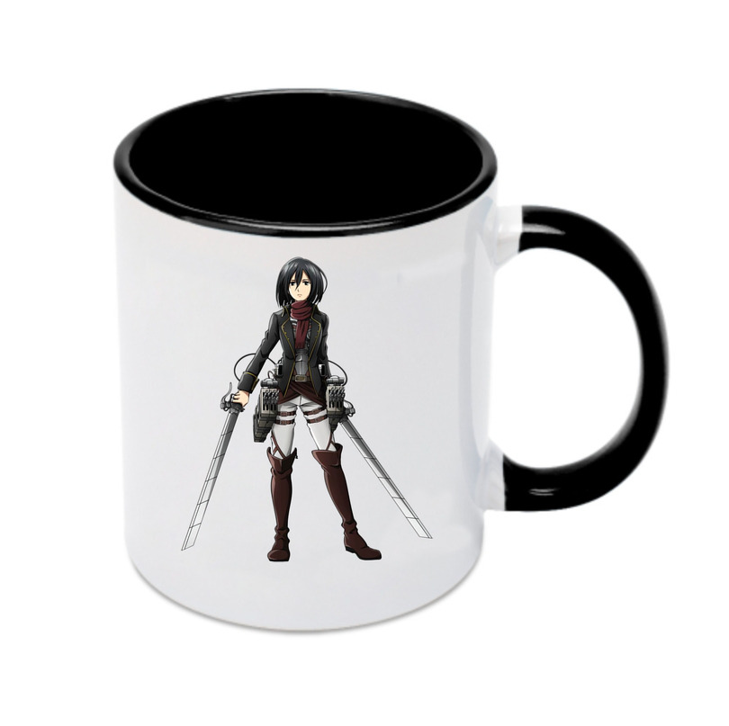 （画像用） 進撃の巨人 ミカサ·アッカーマン Attack on Titan Mikasa Ackerman カラーマグカップ