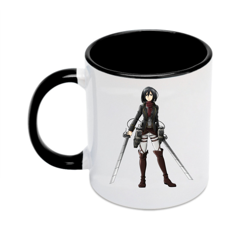 （画像用） 進撃の巨人 ミカサ·アッカーマン Attack on Titan Mikasa Ackerman カラーマグカップ