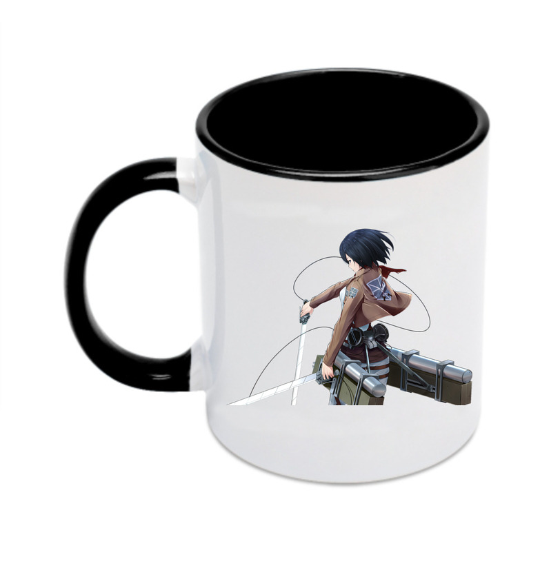 （画像用） 進撃の巨人 ミカサ·アッカーマン Attack on Titan Mikasa Ackerman カラーマグカップ
