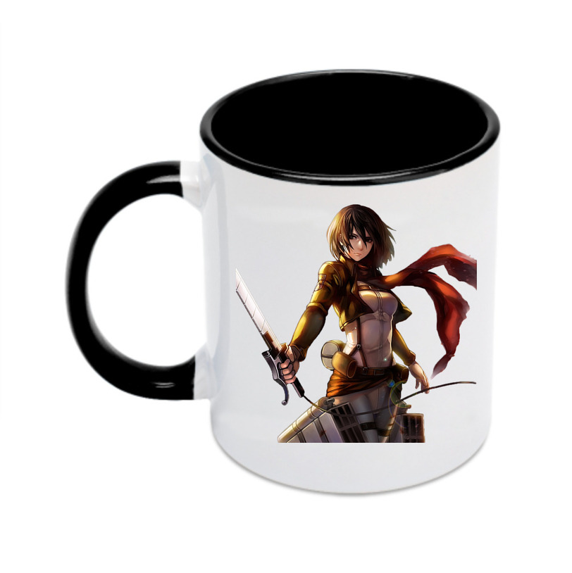 （画像用） 進撃の巨人 ミカサ·アッカーマン Attack on Titan Mikasa Ackerman カラーマグカップ