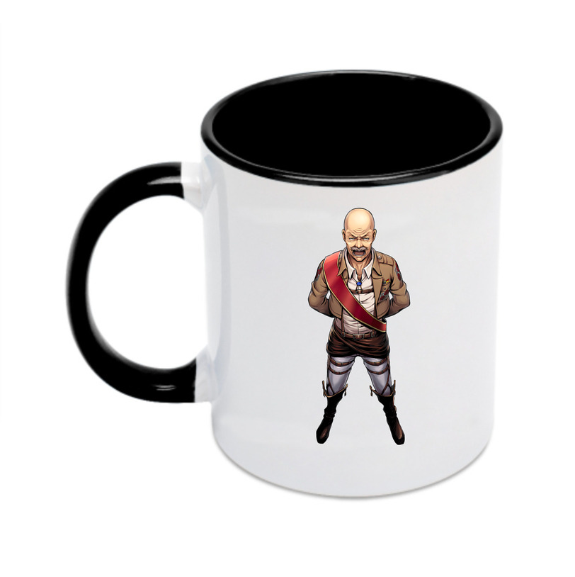 （画像用） 進撃の巨人 ドット·ピクシス Attack on Titan Dot Pixis カラーマグカップ