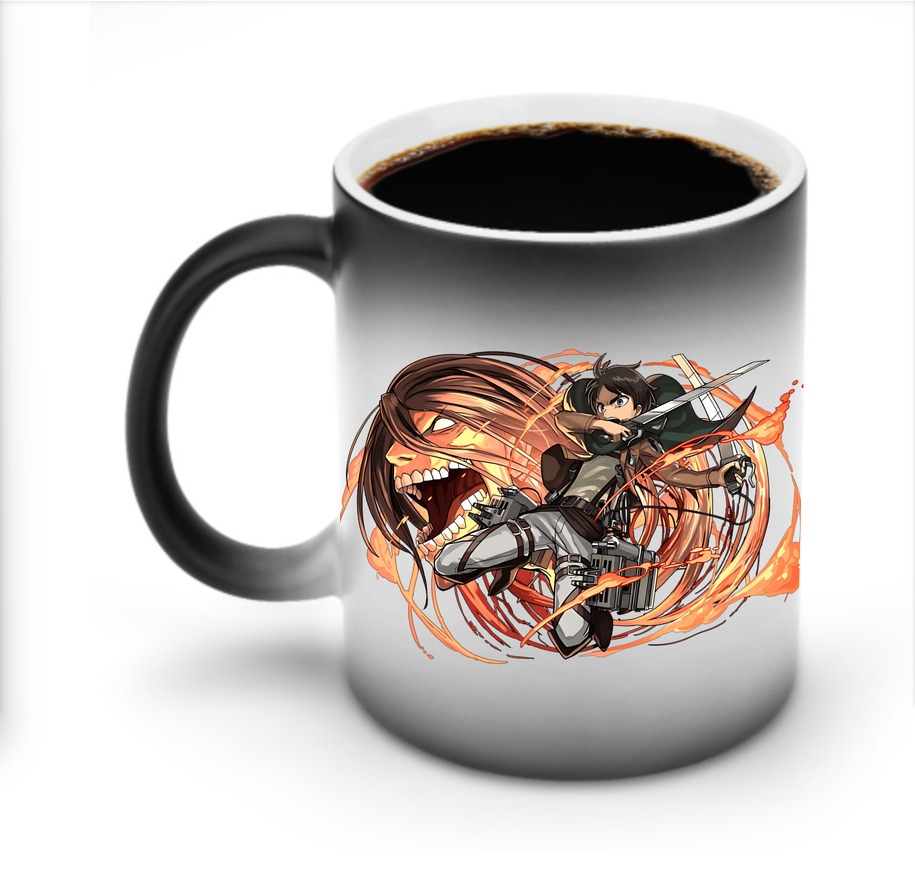 （画像用） 進撃の巨人 エレン･イェーガー Attack on Titan Eren Jäger 温度変色マグカップ