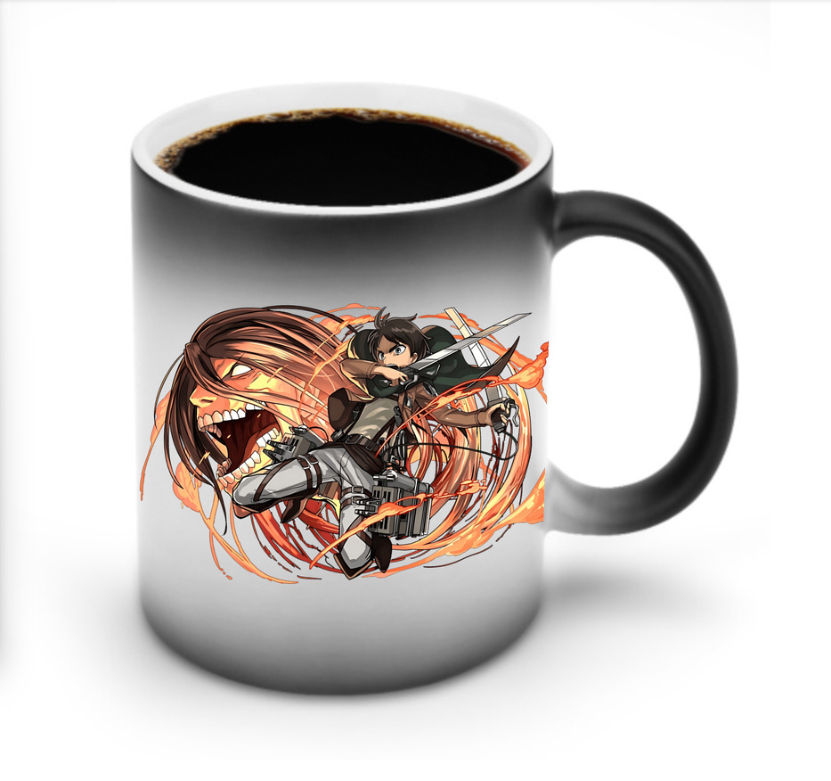 （画像用） 進撃の巨人 エレン･イェーガー Attack on Titan Eren Jäger 温度変色マグカップ