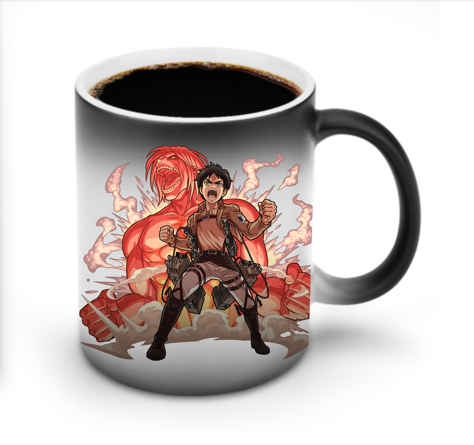 （画像用） 進撃の巨人 エレン･イェーガー Attack on Titan Eren Jäger 温度変色マグカップ