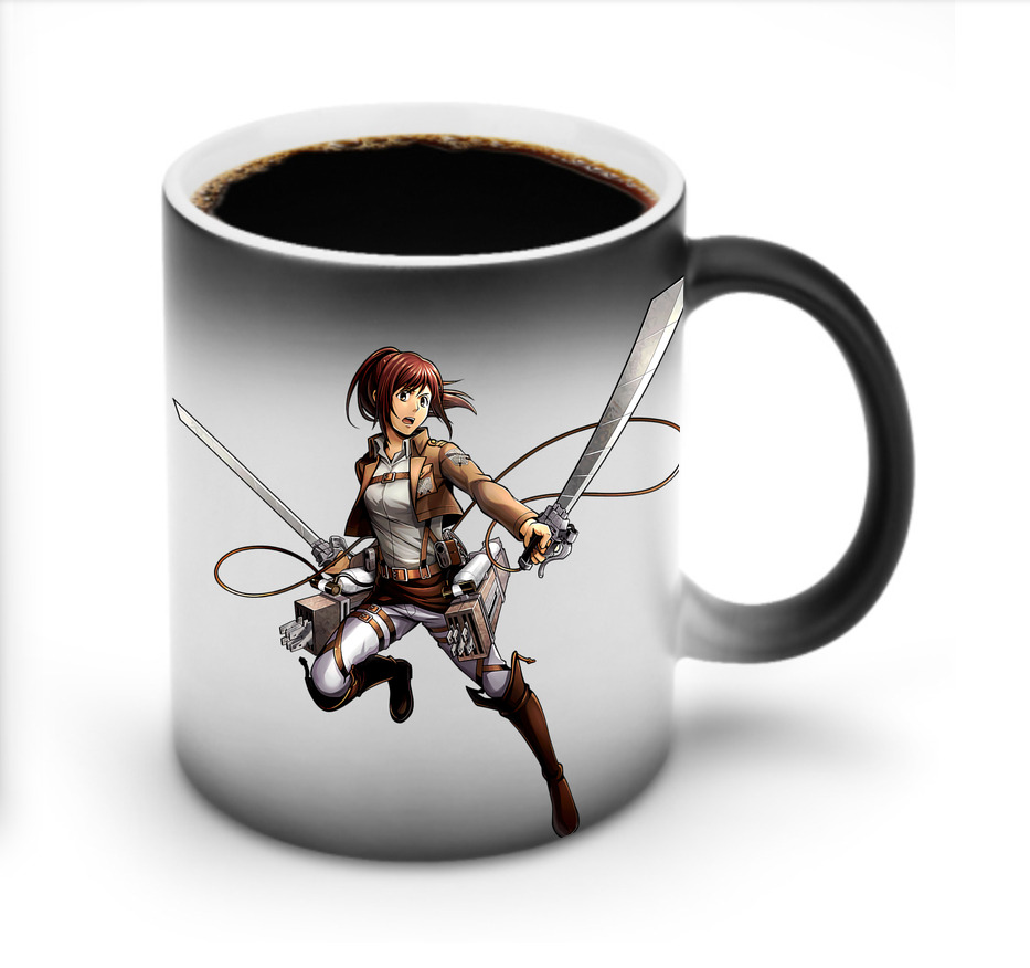 （画像用） 進撃の巨人 サシャ·ブラウス Attack on Titan Sasha Blaus 温度変色マグカップ