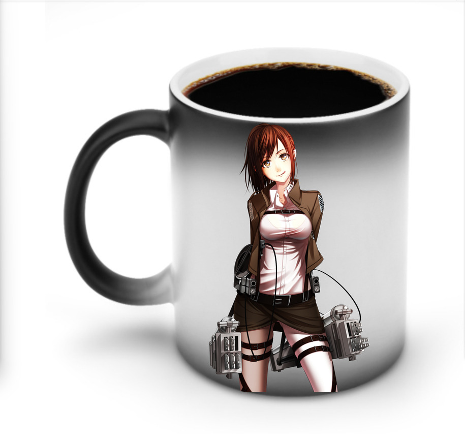 （画像用） 進撃の巨人 サシャ·ブラウス Attack on Titan Sasha Blaus 温度変色マグカップ