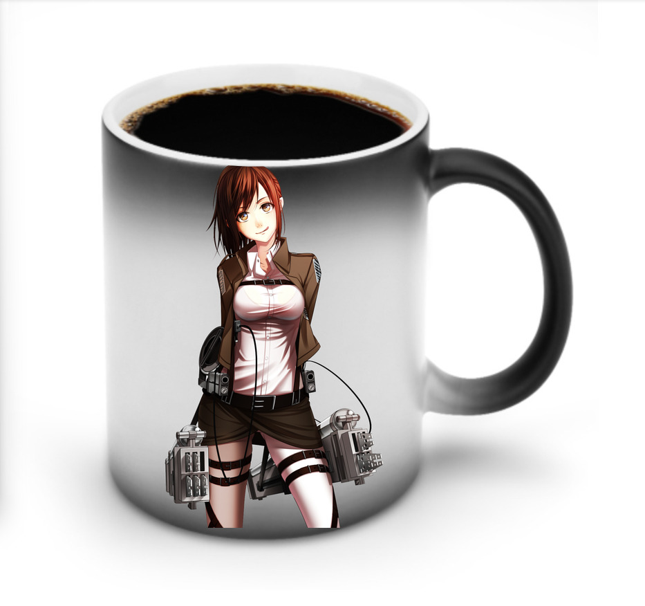 （画像用） 進撃の巨人 サシャ·ブラウス Attack on Titan Sasha Blaus 温度変色マグカップ