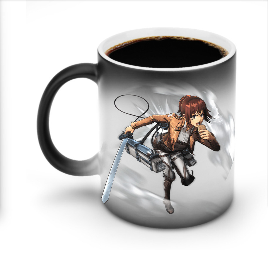 （画像用） 進撃の巨人 サシャ·ブラウス Attack on Titan Sasha Blaus 温度変色マグカップ