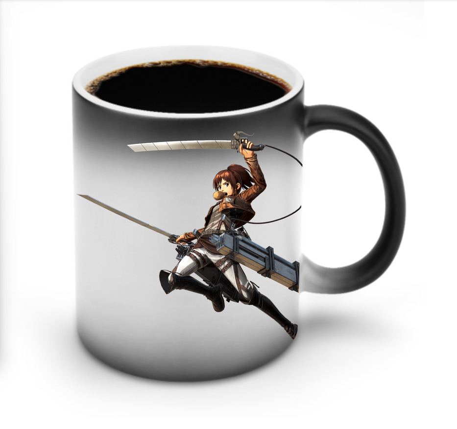 （画像用） 進撃の巨人 サシャ·ブラウス Attack on Titan Sasha Blaus 温度変色マグカップ