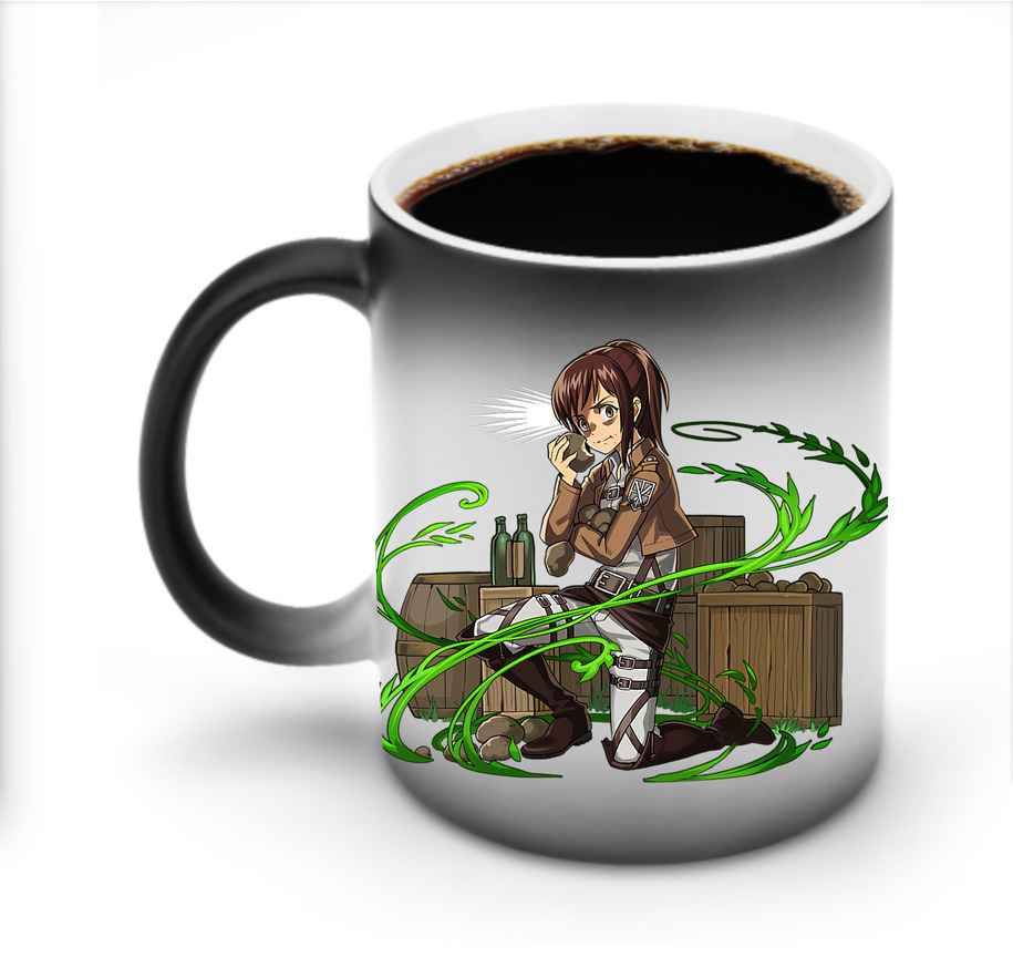 （画像用） 進撃の巨人 サシャ·ブラウス Attack on Titan Sasha Blaus 温度変色マグカップ