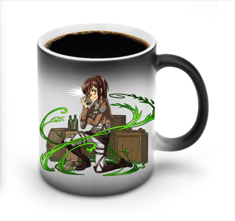 （画像用） 進撃の巨人 サシャ·ブラウス Attack on Titan Sasha Blaus 温度変色マグカップ