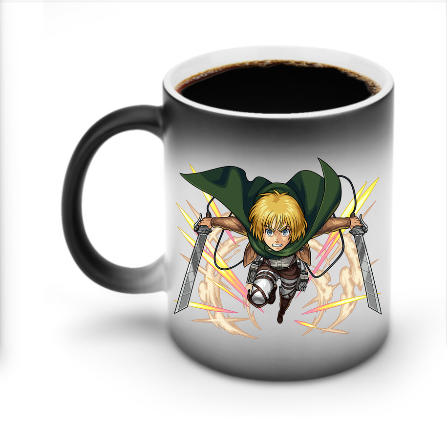 （画像用） 進撃の巨人 アルミン·アルレルト Attack on Titan Armin Arlert 温度変色マグカップ