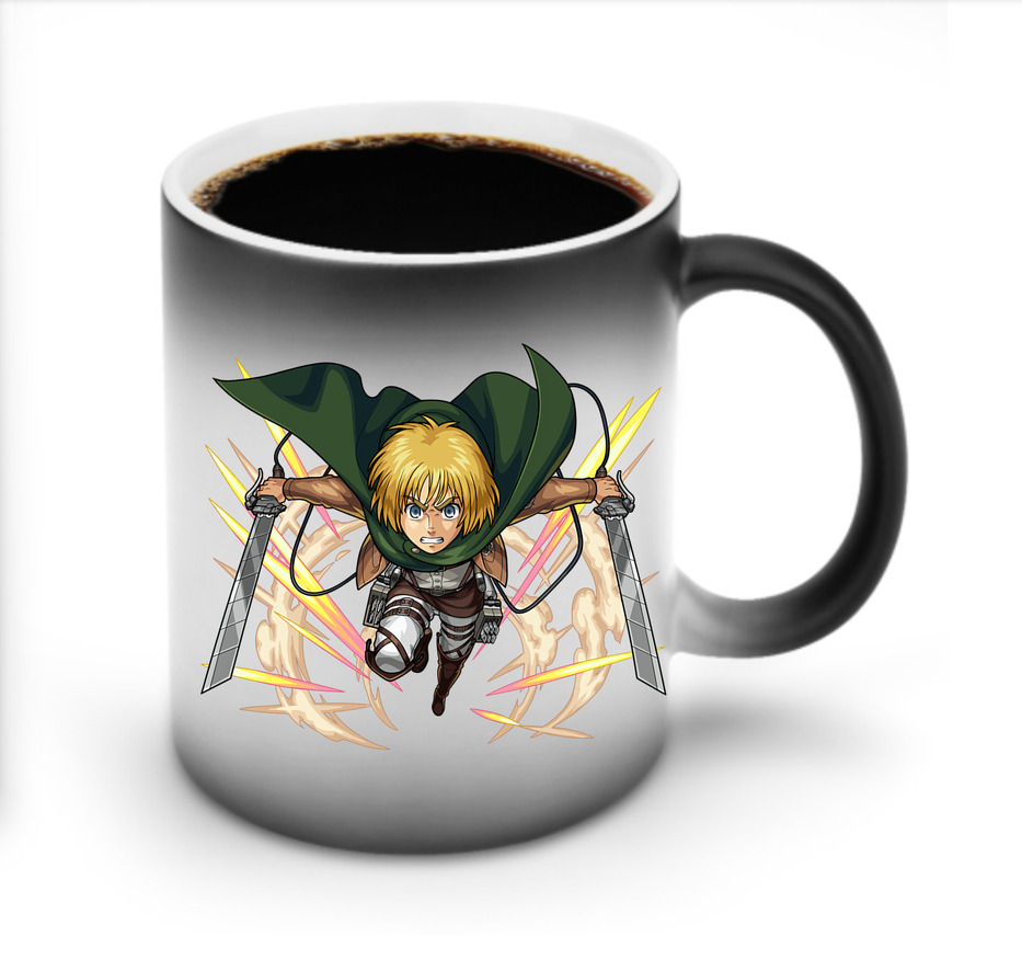 （画像用） 進撃の巨人 アルミン·アルレルト Attack on Titan Armin Arlert 温度変色マグカップ