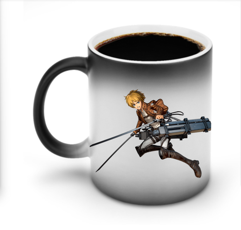 （画像用） 進撃の巨人 アルミン·アルレルト Attack on Titan Armin Arlert 温度変色マグカップ