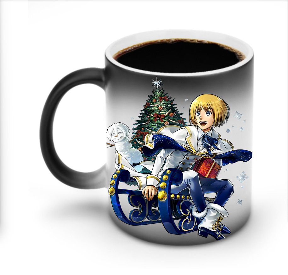 （画像用） 進撃の巨人 アルミン·アルレルト Attack on Titan Armin Arlert 温度変色マグカップ
