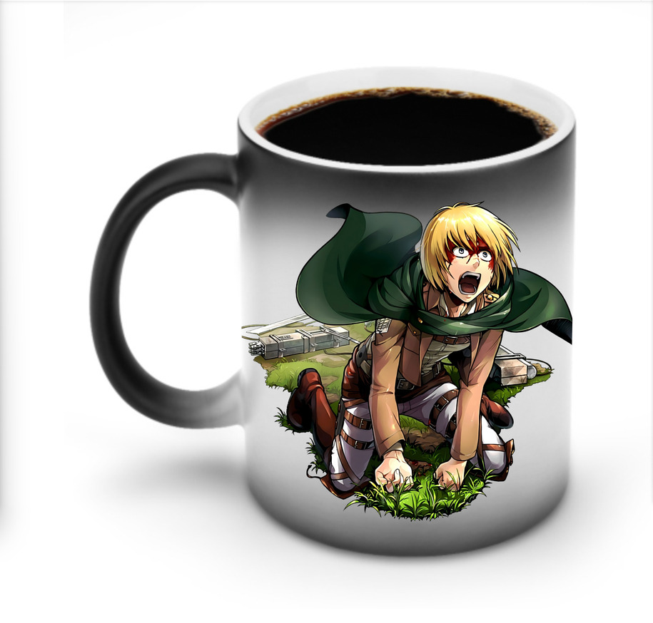 （画像用） 進撃の巨人 アルミン·アルレルト Attack on Titan Armin Arlert 温度変色マグカップ