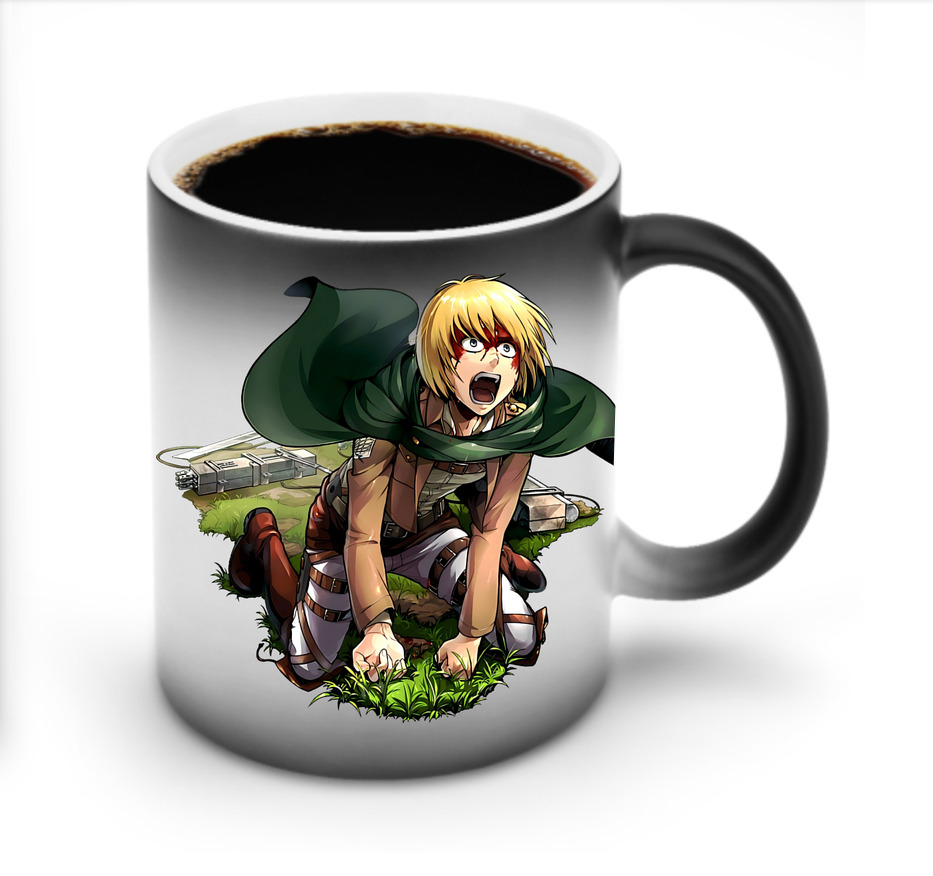 （画像用） 進撃の巨人 アルミン·アルレルト Attack on Titan Armin Arlert 温度変色マグカップ