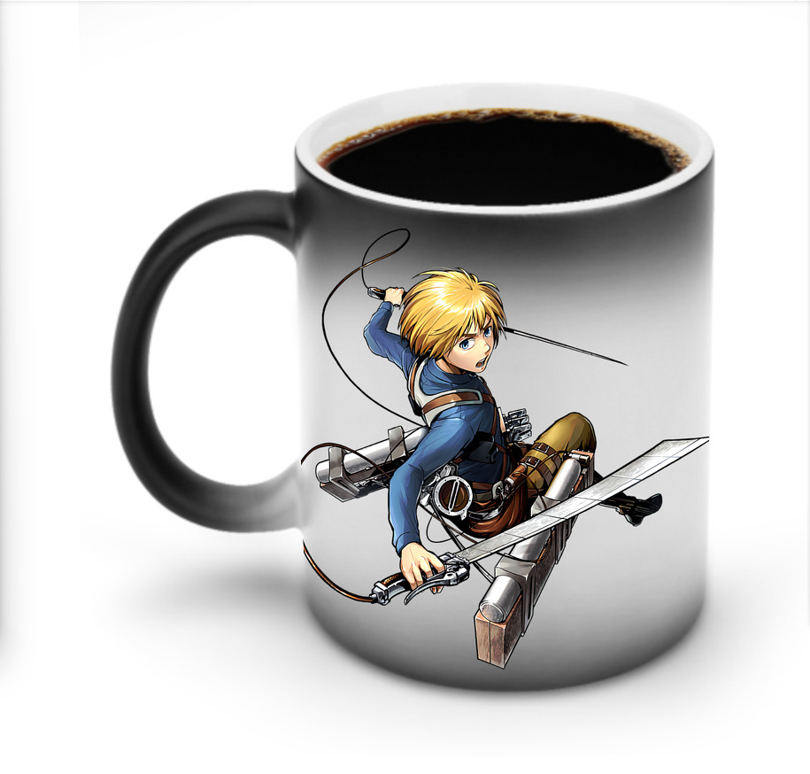 （画像用） 進撃の巨人 アルミン·アルレルト Attack on Titan Armin Arlert 温度変色マグカップ