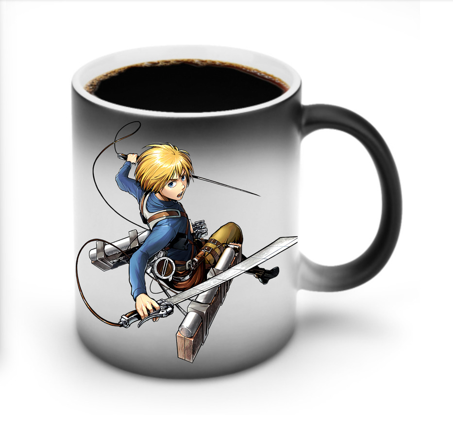 （画像用） 進撃の巨人 アルミン·アルレルト Attack on Titan Armin Arlert 温度変色マグカップ