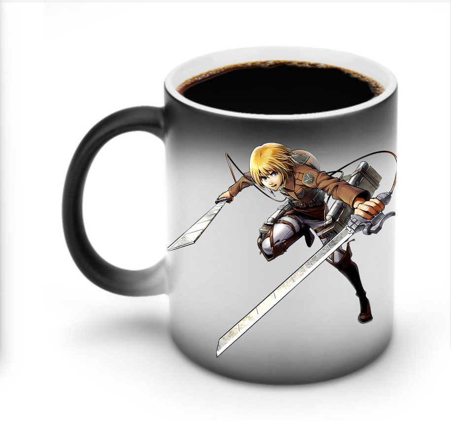 （画像用） 進撃の巨人 アルミン·アルレルト Attack on Titan Armin Arlert 温度変色マグカップ