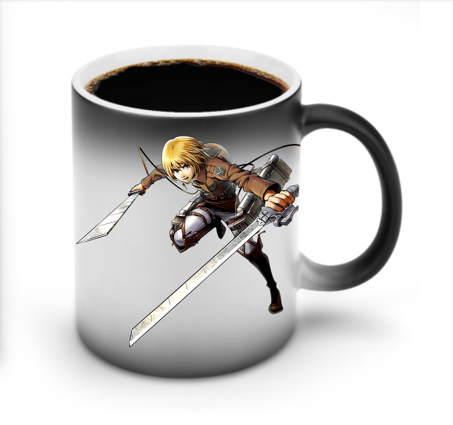 （画像用） 進撃の巨人 アルミン·アルレルト Attack on Titan Armin Arlert 温度変色マグカップ