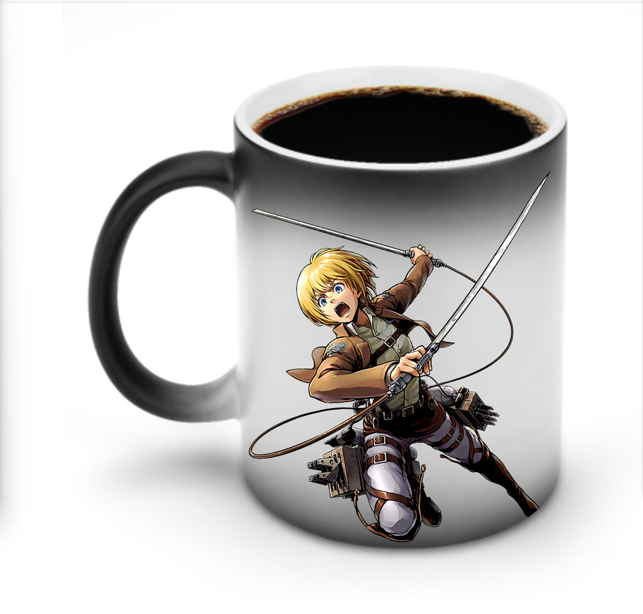 （画像用） 進撃の巨人 アルミン·アルレルト Attack on Titan Armin Arlert 温度変色マグカップ