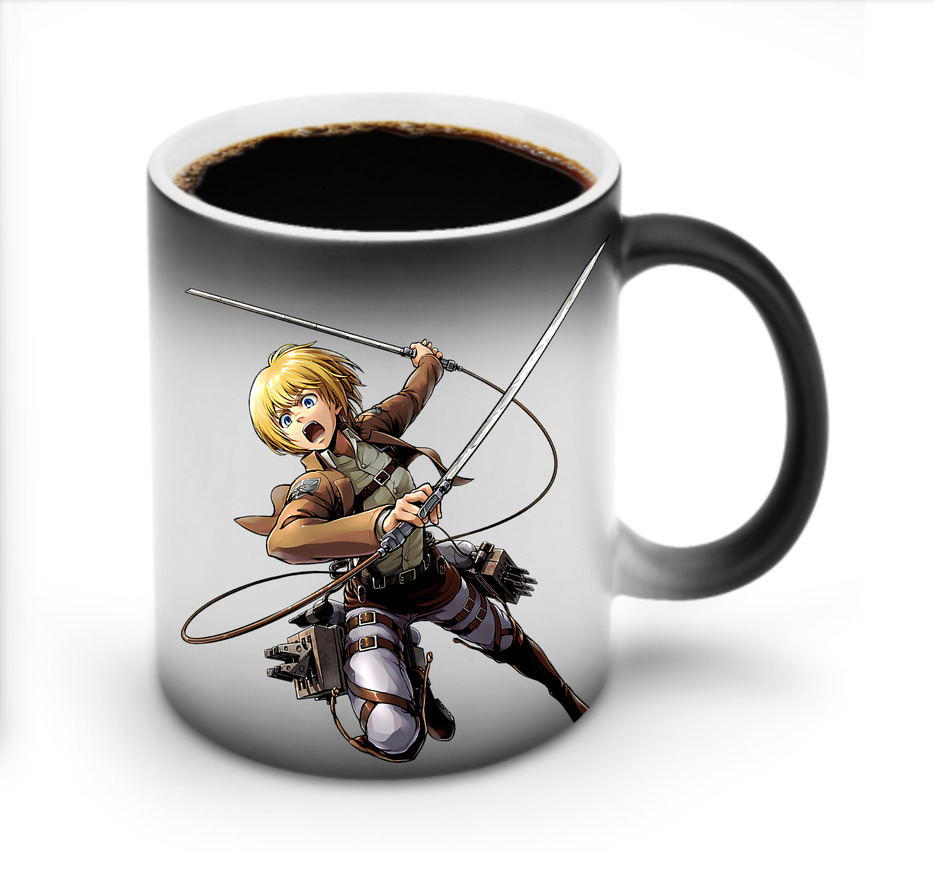 （画像用） 進撃の巨人 アルミン·アルレルト Attack on Titan Armin Arlert 温度変色マグカップ