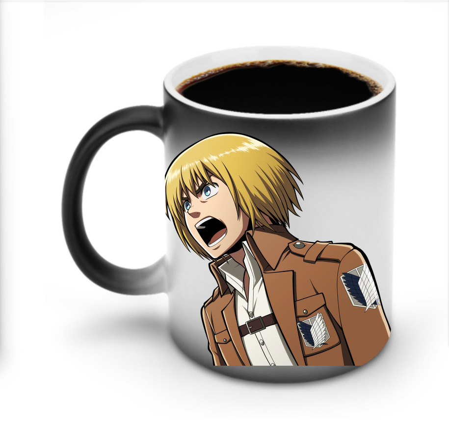 （画像用） 進撃の巨人 アルミン·アルレルト Attack on Titan Armin Arlert 温度変色マグカップ