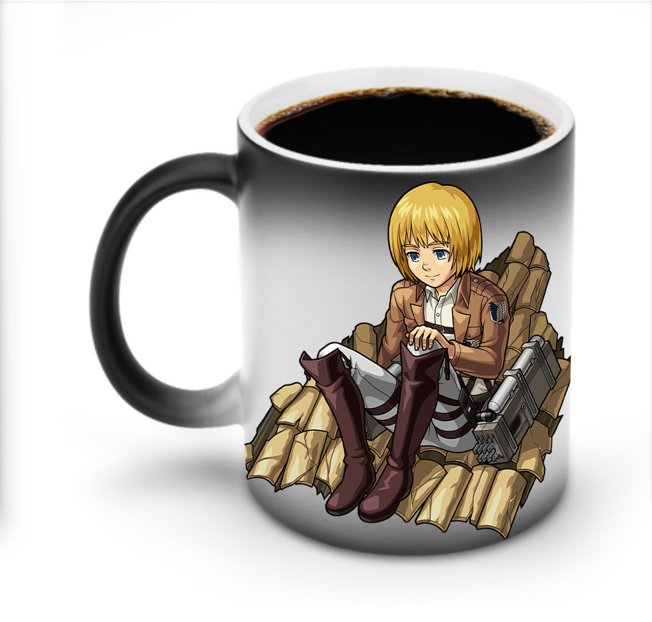 （画像用） 進撃の巨人 アルミン·アルレルト Attack on Titan Armin Arlert 温度変色マグカップ