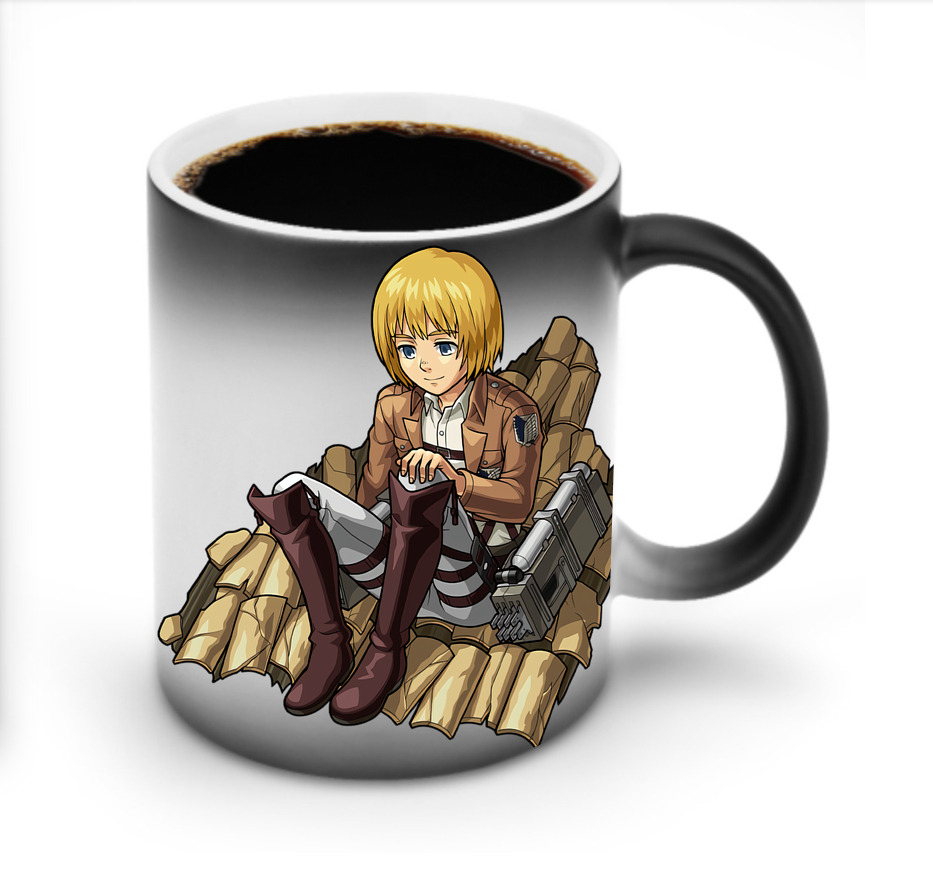（画像用） 進撃の巨人 アルミン·アルレルト Attack on Titan Armin Arlert 温度変色マグカップ