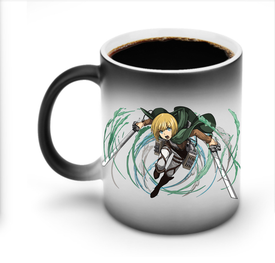 （画像用） 進撃の巨人 アルミン·アルレルト Attack on Titan Armin Arlert 温度変色マグカップ