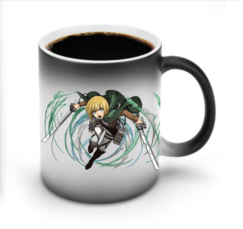 （画像用） 進撃の巨人 アルミン·アルレルト Attack on Titan Armin Arlert 温度変色マグカップ