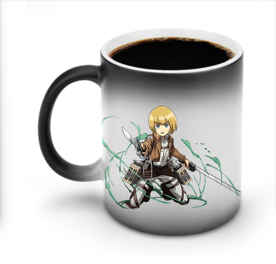 （画像用） 進撃の巨人 アルミン·アルレルト Attack on Titan Armin Arlert 温度変色マグカップ