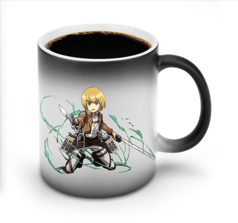 （画像用） 進撃の巨人 アルミン·アルレルト Attack on Titan Armin Arlert 温度変色マグカップ
