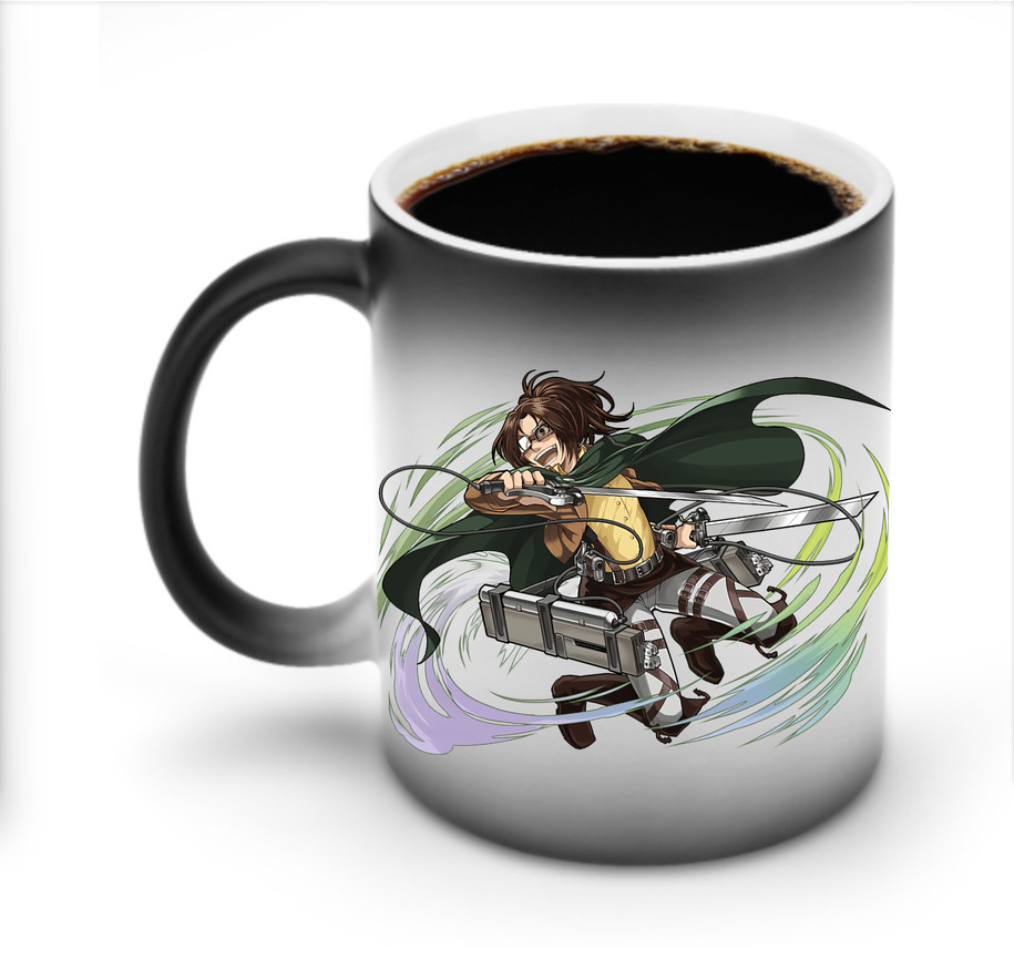 （画像用） 進撃の巨人 ハンジ·ゾエ Attack on Titan Hanji Zoe 温度変色マグカップ