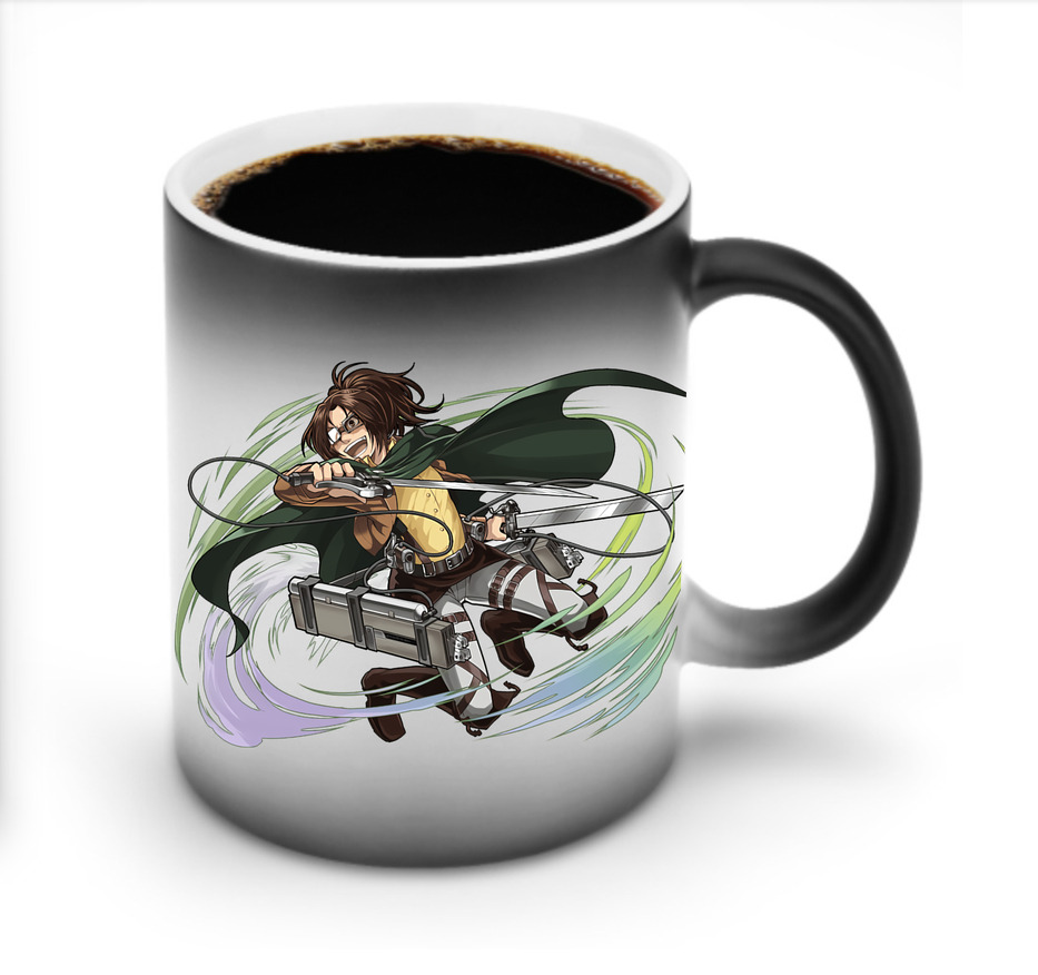 （画像用） 進撃の巨人 ハンジ·ゾエ Attack on Titan Hanji Zoe 温度変色マグカップ