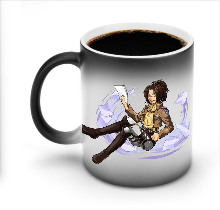 （画像用） 進撃の巨人 ハンジ·ゾエ Attack on Titan Hanji Zoe 温度変色マグカップ
